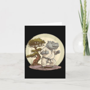 Judo Hippo Nature Kickboxing Taekwondo Martial Card