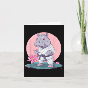 Judo Hippo Nature Kickboxing Taekwondo Martial Card