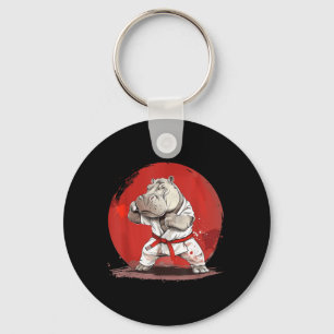 Judo Hippo Nature Kickboxing Taekwondo Martial Key Ring