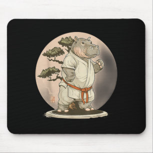 Judo Hippo Nature Kickboxing Taekwondo Martial Mouse Mat