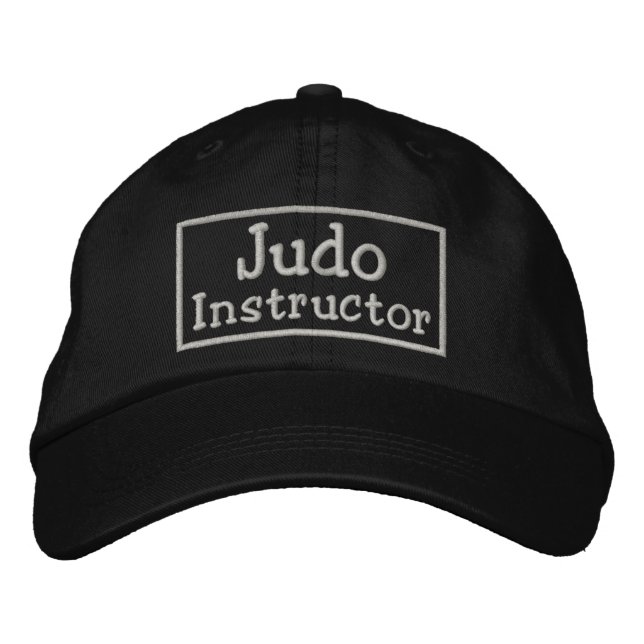 Judo Instructor Embroidered Hat (Front)