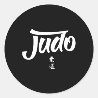 Judo Judoka Mial Judoist Fighter Classic Round Sticker
