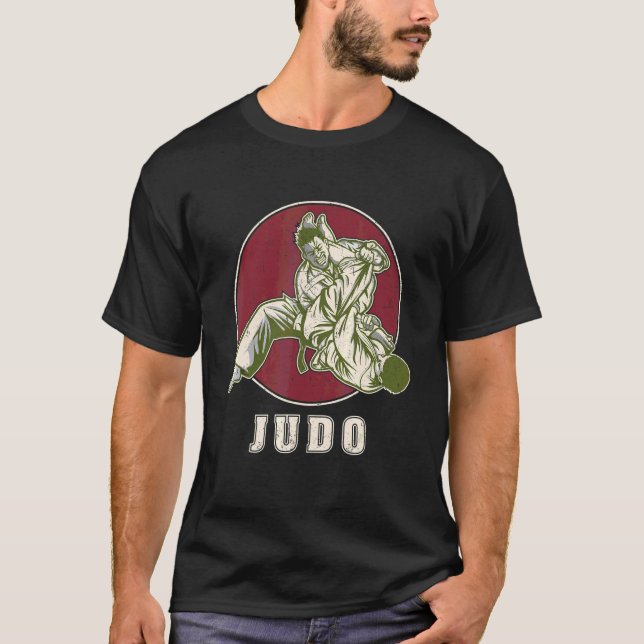 Judo Judoken Japan Jiu Jitsu Martial Training Athl T-Shirt (Front)