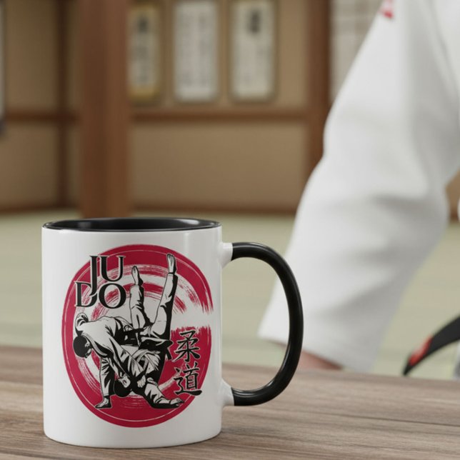 Judo Kanji and Rising Sun Throw - Martial Arts  Mug (Creator Uploaded)