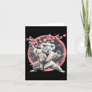 Judo Koala Nature Kickboxing Taekwondo Martial Card