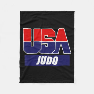 Judo Martial Arts 2024 USA Team Fleece Blanket