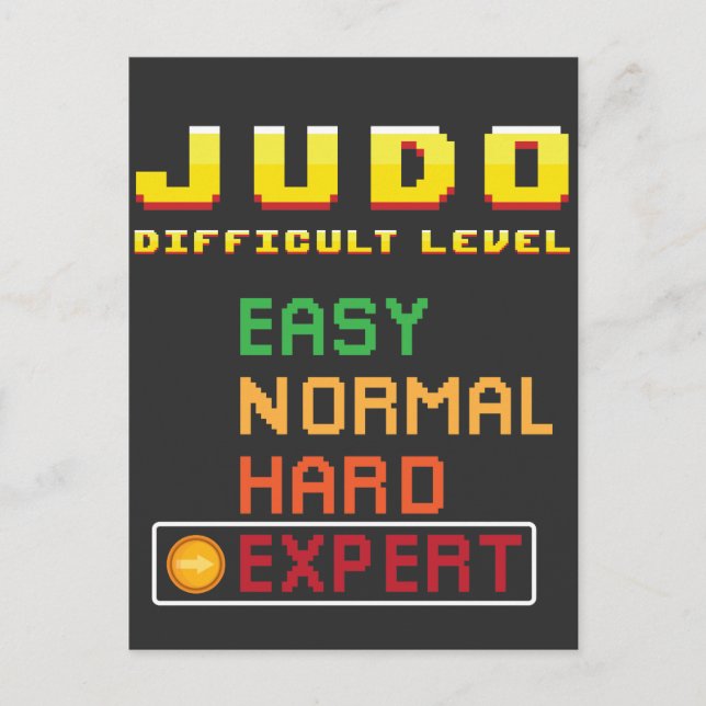 Judo Martial Arts Coach Console Expert Postcard (Front)