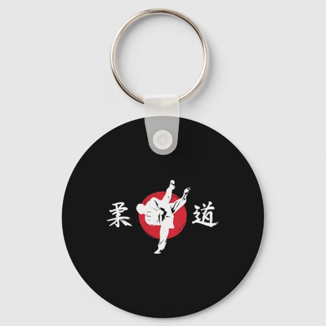 Judo Martial Arts Comt Technique Japan  Key Ring (Front)