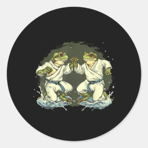 Judo Martial Arts Jiu-Jitsu Toad MMA Taekwondo Classic Round Sticker