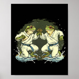 Judo Martial Arts Jiu-Jitsu Toad MMA Taekwondo Poster