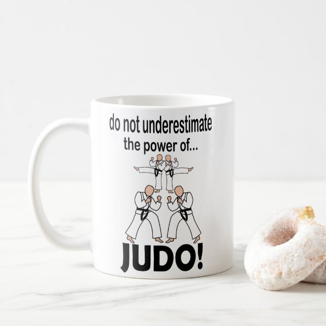 Judo Martial Arts Sport Karate Judo Coffee Mug (With Donut)