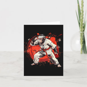 Judo Monkey Jiu-Jitsu Kung Fu Taekwondo MMA Monkey Card
