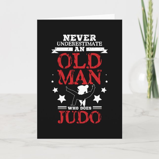 Judo Old Man Card (Front)