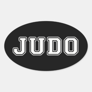 Judo Oval Sticker