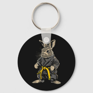 Judo Rabbit Bunny Nature Kickboxing Taekwondo Key Ring