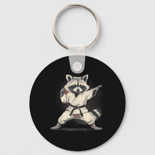 Judo Racoon Nature Kickboxing Taekwondo Martial Key Ring