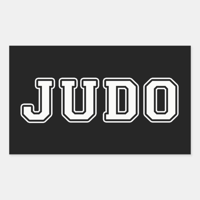 Judo Rectangular Sticker (Front)