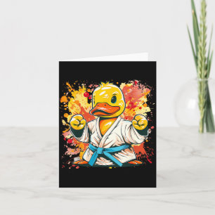 Judo Rubber Duck Nature Kickboxing Taekwondo Card