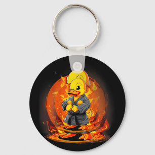 Judo Rubber Duck Nature Kickboxing Taekwondo Key Ring