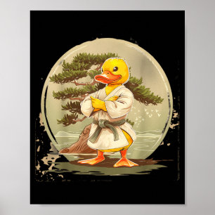 Judo Rubber Duck Nature Kickboxing Taekwondo Poster