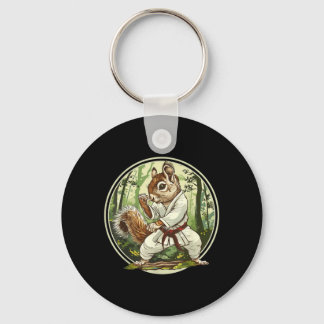 Judo Squirrel Forest Martial Arts Kickboxing Key Ring
