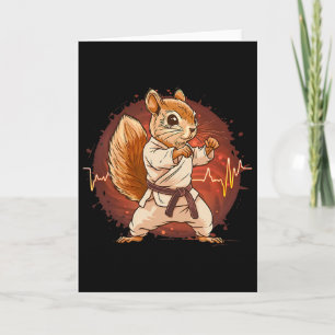 Judo Squirrel Heartbeat Kickboxing Taekwondo Marti Card