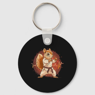 Judo Squirrel Heartbeat Kickboxing Taekwondo Marti Key Ring