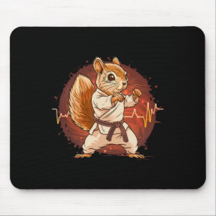 Judo Squirrel Heartbeat Kickboxing Taekwondo Marti Mouse Mat