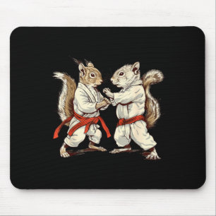 Judo Squirrel Kung Fu Martial Arts Kickboxing Mouse Mat