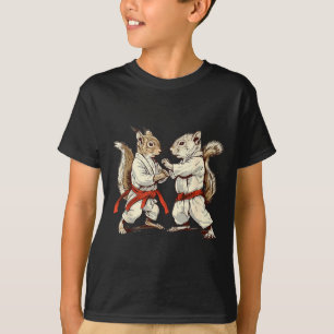 Judo Squirrel Kung Fu Martial Arts Kickboxing T-Shirt