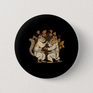 Judo Squirrel Nature MMA Martial Arts Kickboxing 6 Cm Round Badge
