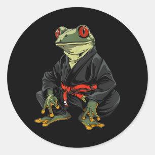 Judo Taekwondo Martial Arts Kickboxing Jiu-Jitsu Classic Round Sticker