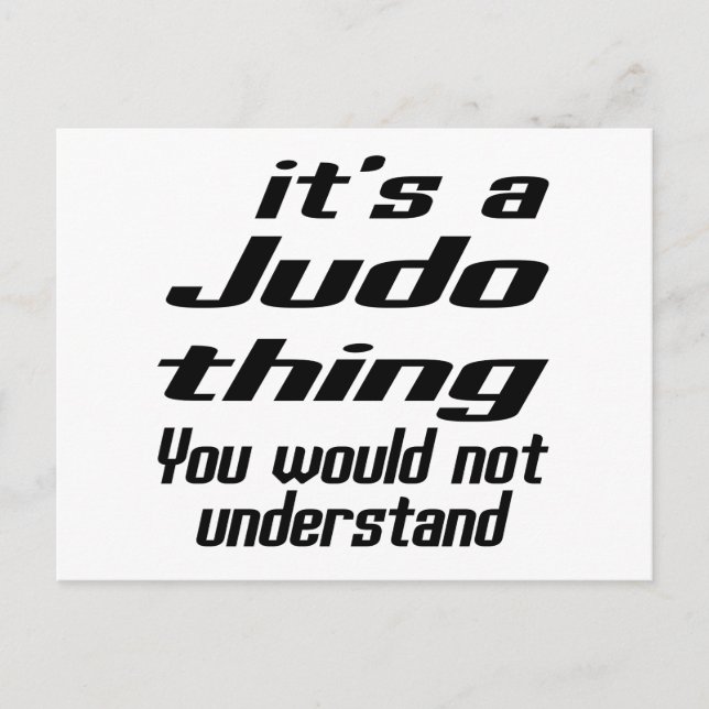 Judo Thing Designs Postcard (Front)