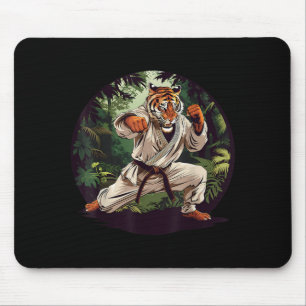 Judo Tiger Forest Judo Taekwondo Kickboxing Mouse Mat
