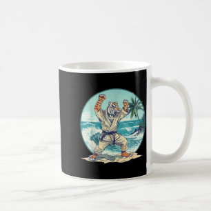 Judo Tiger Taekwondo Martial Arts Judo Wave Ocean Coffee Mug