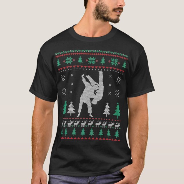 Judo Ugly Sweater Christmas Pajama Xmas  (Front)