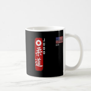 Judo USA American Flag Judoka Dojo Martial Art Coffee Mug