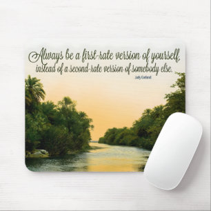 Judy Garland Inspirational Quote "First-rate" Mouse Mat