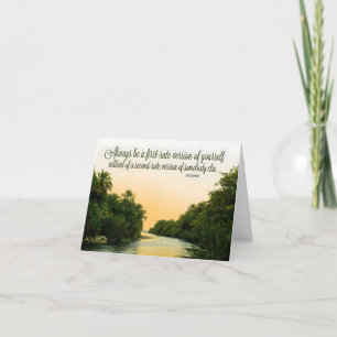 Judy Garland Inspirational Quote "First-rate" Thank You Card