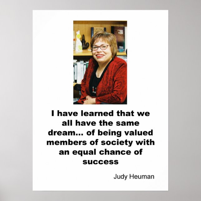 Judy Heuman Poster (Front)
