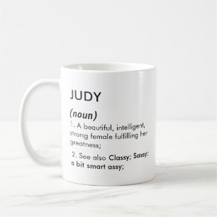 Judy name, Editable name, Custom name Coffee Mug