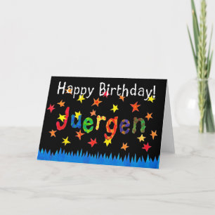'Juergen' Birthday Card