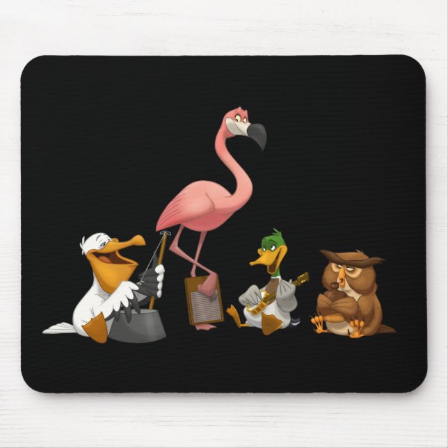Jug Band O' Birds Mousepad (Front)