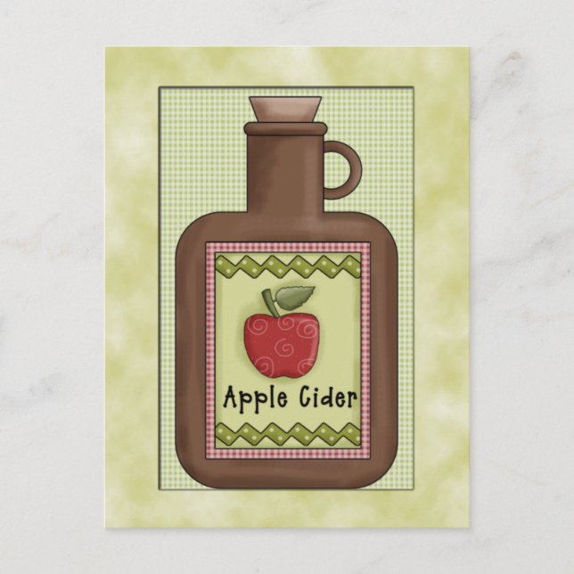 Jug of Apple Cider Postcard (Front)