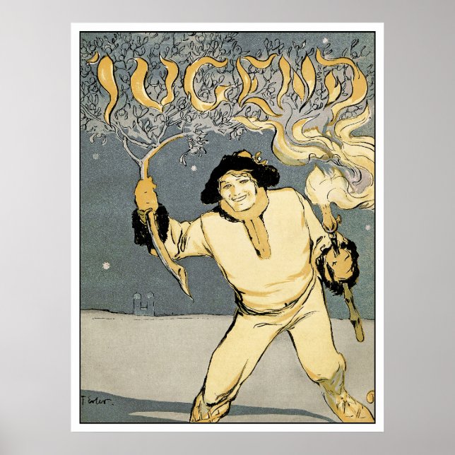 Jugend Art Magazine - Art Nouveau - Jugenstil Poster (Front)