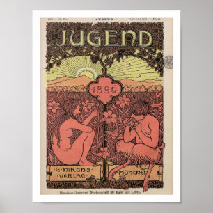 Jugend, Youth, German Magazine, 1800s Poster