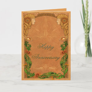 Jugendstil Anniversary Card