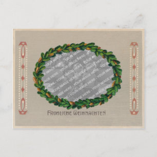 Jugendstil Christmas Card Photo Frame - Faded PC