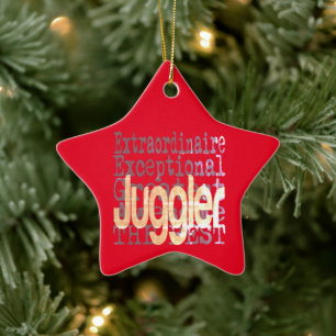 Juggler Extraordinaire Ceramic Tree Decoration