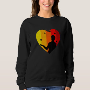 Juggler Silhouette With Balls For Artist Actor And Sweatshirt